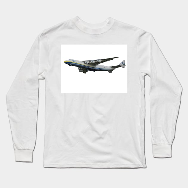Antonov An-225 Mriya Long Sleeve T-Shirt by derek beattie